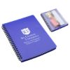 Promotional and Custom Hardcover Notebook with Pouch - Blue