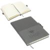 Promotional and Custom Quarry Textured Journal with Interlocking Pen Closure - Gray