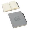 Promotional and Custom Quorum Soft Touch Journal with Matching Color Gel Pen - Gray