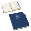 Promotional and Custom Quorum Soft Touch Journal with Matching Color Gel Pen - Navy Blue