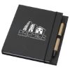 Promotional and Custom Ledger Recycled Desk Journal with Pen - Black