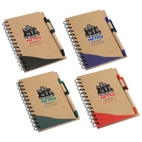 Promotional and Custom Recycle Write Notebook & Pen