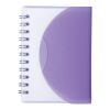 Promotional and Custom Small Spiral Curve Notebook - Translucent Purple