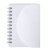 Promotional and Custom Small Spiral Curve Notebook - White