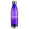 Promotional and Custom Bayside 25 oz Tritan Bottle with Stainless Base and Cap - Purple