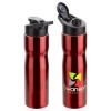 Promotional and Custom Crescent 25 oz Stainless Steel Bottle - Red