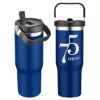 Promotional and Custom Tollara 30 oz Vacuum Insulated Tumbler with Flip Top Spout - Navy