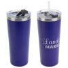 Promotional and Custom Brighton 20 oz Vacuum Insulated Stainless Steel Tumbler - Blue