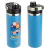 Promotional and Custom NAYAD Traveler 18 oz Stainless Double-wall Bottle with Twist-Top Spout - Blue