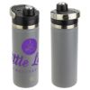 Promotional and Custom NAYAD Traveler 18 oz Stainless Double-wall Bottle with Twist-Top Spout - Graphite
