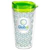 Promotional and Custom Reef 16 oz Tritan Tumbler with Translucent Lid - Lime Green