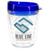 Promotional and Custom Riverside 12 oz Tritan Tumbler with Translucent Lid - Blue