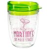 Promotional and Custom Riverside 12 oz Tritan Tumbler with Translucent Lid - Lime Green