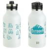 Promotional and Custom NAYAD Traveler 64 oz Stainless Double-wall Bottle with Twist-Top Spout - White