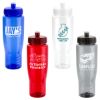 Promotional and Custom Sprint 28 oz PET Eco-Polyclear Bottle with Push-Pull Lid