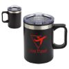 Promotional and Custom Zara 14 oz Stainless Steel Polypropylene Mug - Black