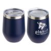 Promotional and Custom Pero 12 oz Copper-Coated Powder-Coated Insulated Goblet - Blue