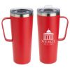 Promotional and Custom Maroni 28 oz Vacuum Insulated Stainless Steel Mug - Red