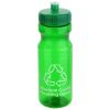 Promotional and Custom Cycler 24 oz PET Eco-Polyclear Bottle with Push-Pull Lid - Green