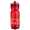 Promotional and Custom Cycler 24 oz PET Eco-Polyclear Bottle with Push-Pull Lid - Red