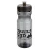 Promotional and Custom Cycler 24 oz PET Eco-Polyclear Bottle with Push-Pull Lid - Smoke