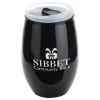 Promotional and Custom Vintage 16 oz Tritan High Gloss Wine Glass with Lid - Black