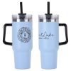 Promotional and Custom Maxim 40 oz Vacuum Insulated Stainless Steel Mug - Aqua Blue