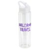 Promotional and Custom Trekker 32 oz PET Chiller Bottle with Flip-Up Lid - Clear