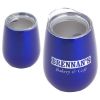 Promotional and Custom Cabernet 10 oz Vacuum Insulated Stainless Steel Wine Goblet - Blue