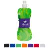 Promotional and Custom Comfort Grip 16 oz Water Bottle with Neoprene Waist Sleeve - Green Swirl