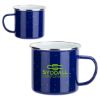 Promotional and Custom Foundry 16 oz Enamel-Lined Iron Coffee Mug - Blue