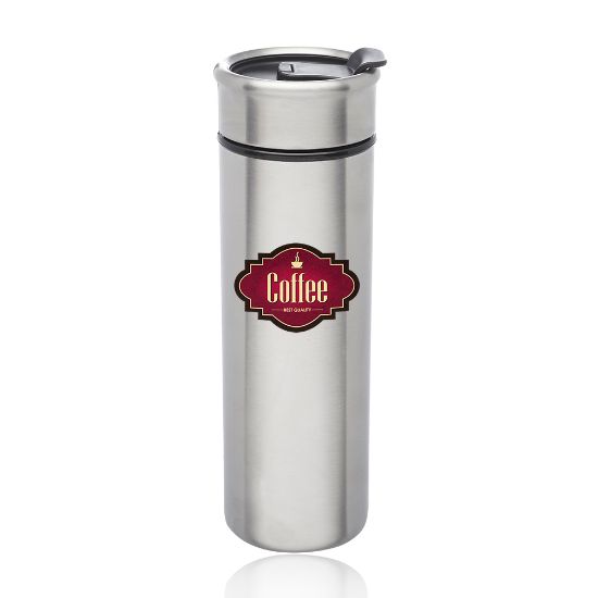 Promotional and Custom 14 oz. Fritz Stainless Steel Travel Mugs