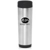 Promotional and Custom 16 oz. Slim Color top Travel Mugs - Black