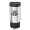 Promotional and Custom Oxford 17oz. Ribbed Travel Mugs - Black