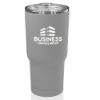 Promotional and Custom 17 oz. Rubberized Stainless Steel Travel Mugs - Grey