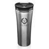 Promotional and Custom 16 oz. Two Tone Stainless Steel Travel Mugs - Smoke