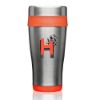 Promotional and Custom 16 oz. Insulated Stainless Steel Travel Mugs - Orange