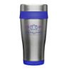 Promotional and Custom 16 oz. Insulated Stainless Steel Travel Mugs - Blue