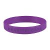 Single Color Silicone Bracelet - Purple