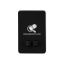 Phone Wallet With Earbuds Holder - Black