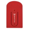 Silicone Vent Phone Wallet with Stand - Red