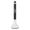 Stylus Pen Stand With Screen Cleaner - White with Black