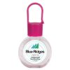 1 Oz. Hand Sanitizer With Color Moisture Beads - Clear with Fuchsia Cap
