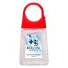 1.35 Oz. Hand Sanitizer With Color Moisture Beads - Clear with Red Cap