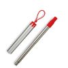 Collapsible Straw Set - Red