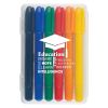6-Piece Retractable Crayons In Case