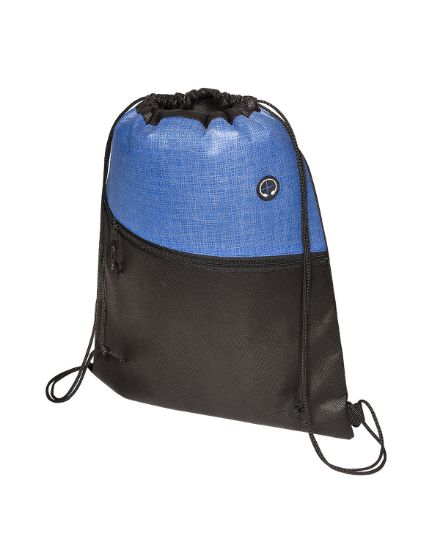 Tonal Heathered Non-Woven Drawstring Backpack