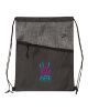 Tonal Heathered Non-Woven Drawstring Backpack