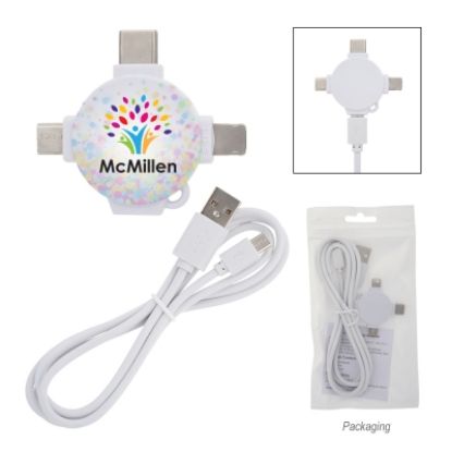 3 Ft. 3-In-1 Charging Cable & Adapter