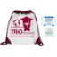 Clear Vinyl Stadium Compliant Drawstring Cinch Bag Backpack